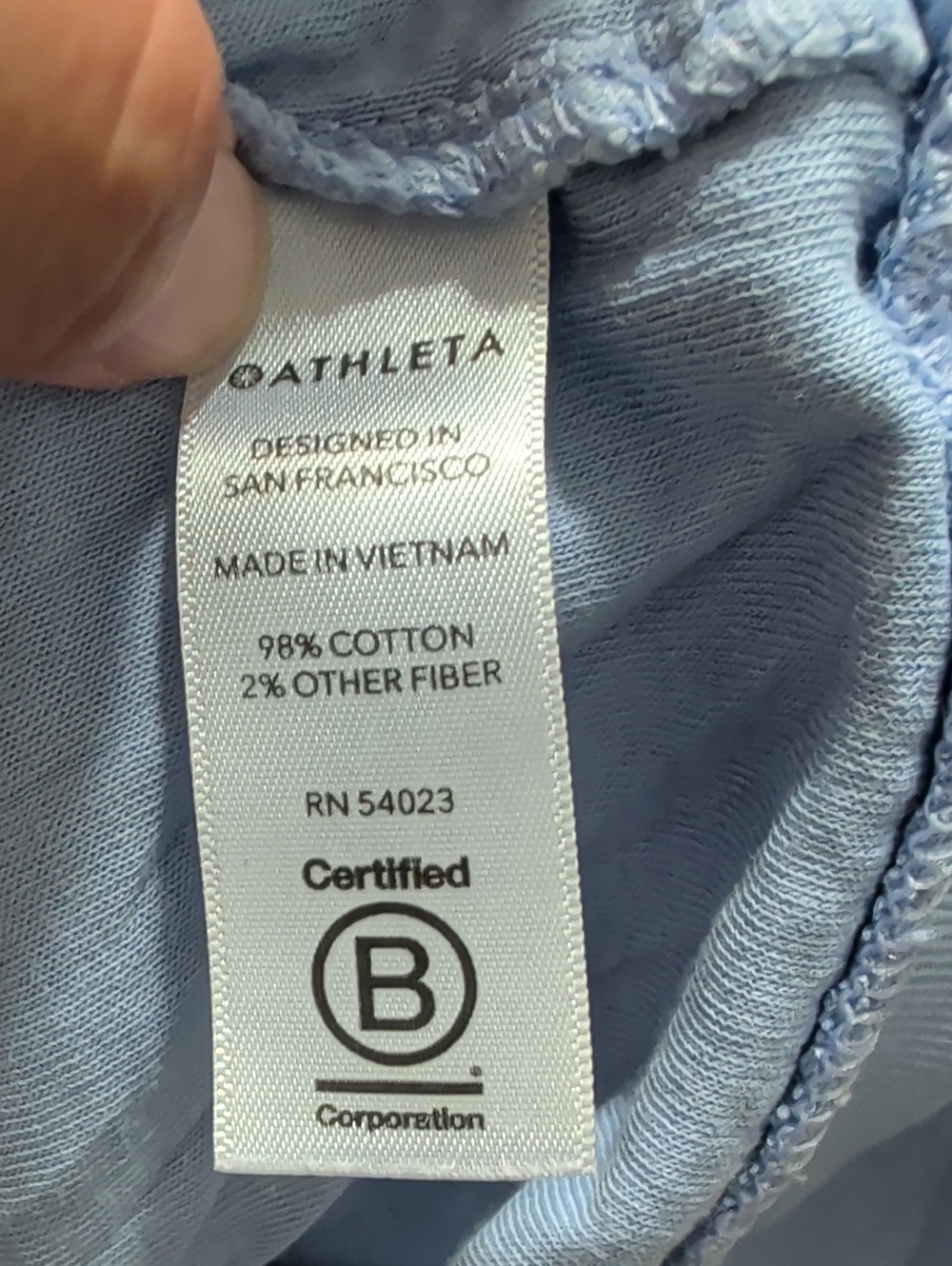 Athleta Sundown Sweatshirt Light Blue EUC - Picture 5 of 5